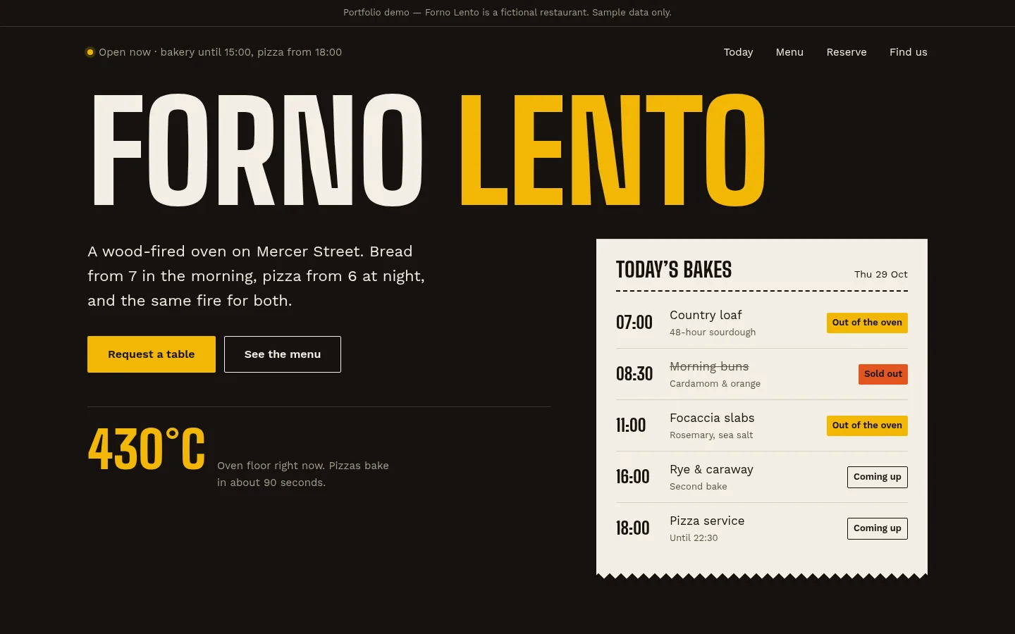 Forno Lento